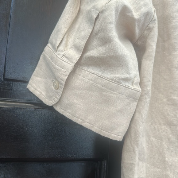 Ralph Lauren Beige Tie-Front Midi Dress - Picture 11 of 12